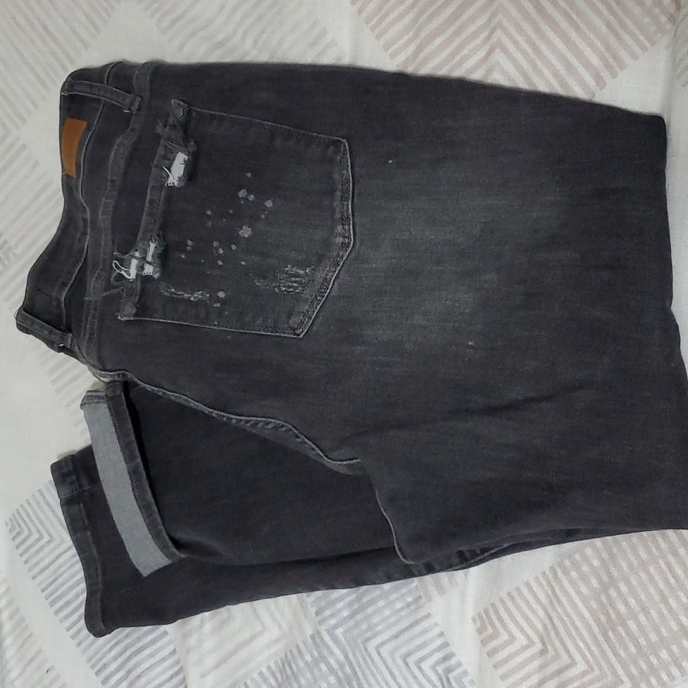 Gray distressed Judy Blues! Cute*